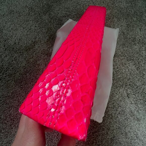 Elisabeth Weinstock Snakeskin Qatar Clutch